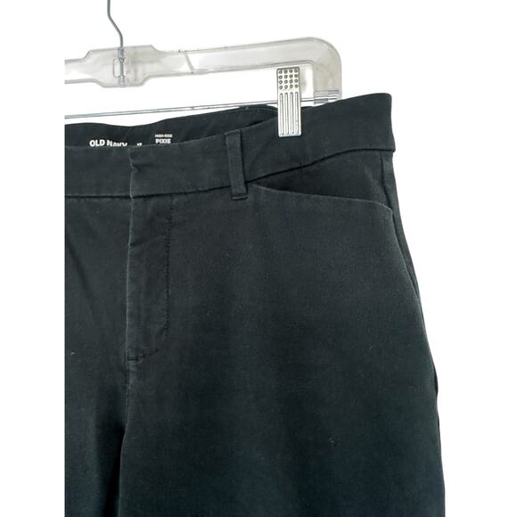 Old Navy Black Office Career Work Business Pixie Skinny Leg Pants Size 12 - Picture 5 of 10